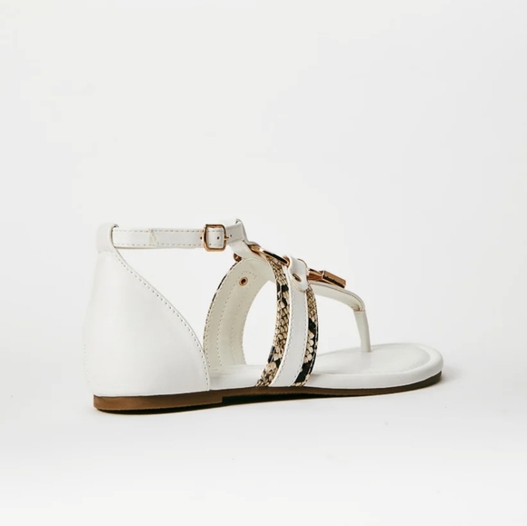 🌞 White "Davinna" Sandals" - Picture 3 of 7